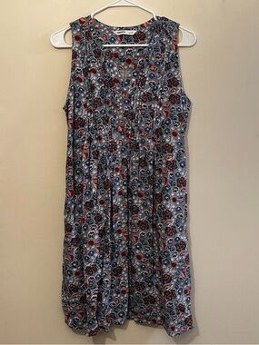 Sonoma Sleeveless Floral Midi Dress w/ Pockets